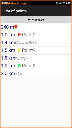 My fishing places: navigatior screenshot