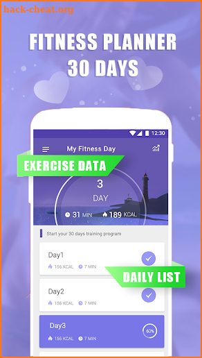 My Fitness Day—lose weight at home screenshot