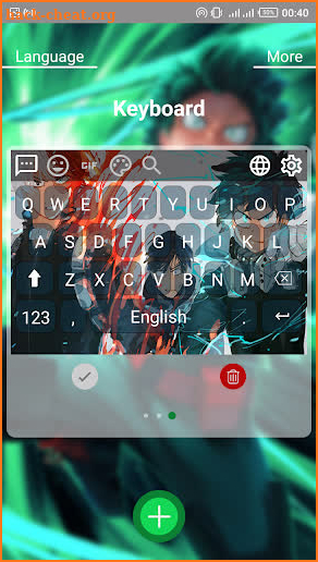 my hero academia keyboard theme screenshot