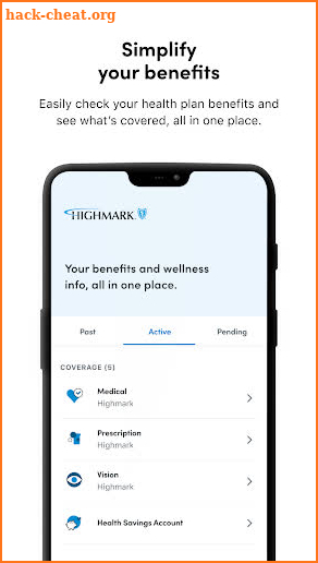 My Highmark screenshot