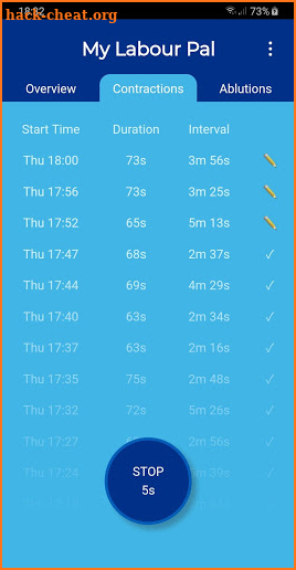 My Labour Pal (Contraction Timer) screenshot