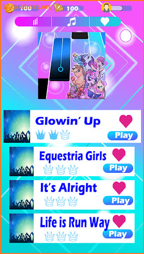 My Little Pony Piano tiles screenshot