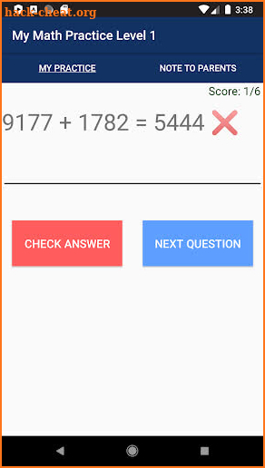 My Math Practice Level 1 screenshot