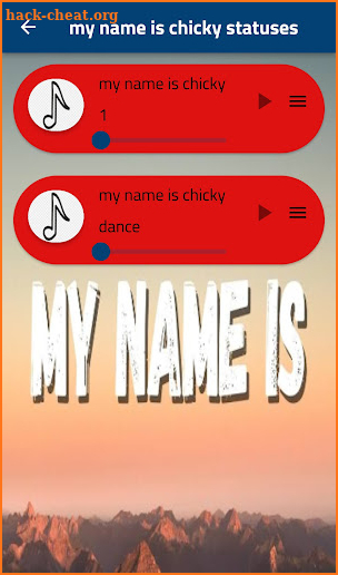 My name is chicky screenshot