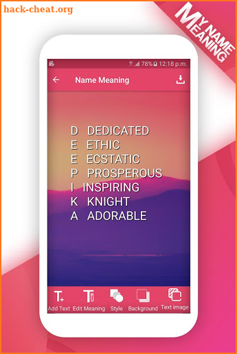 My Name Meaning - Name Meaning App screenshot