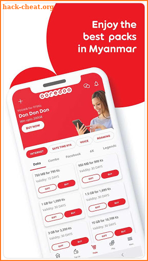 My Ooredoo Myanmar screenshot