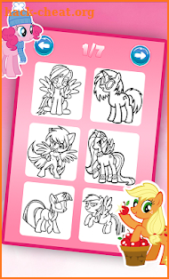 my pony coloring little rainbow fans screenshot