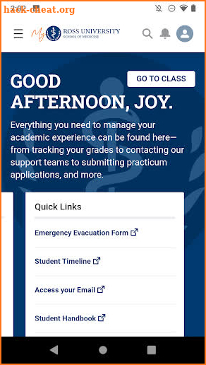 My Ross Med: Student Portal screenshot