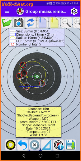 My Shooting - Measure And Share Hits On Targets screenshot