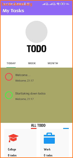 My Tasks: to do list screenshot