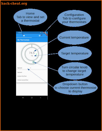 My Thermostats screenshot