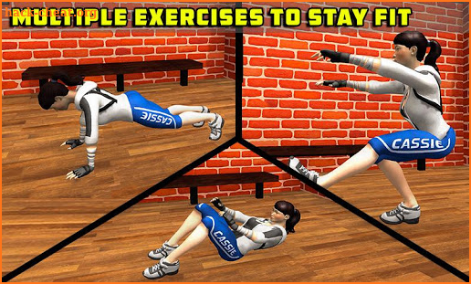 My Virtual Gym Pretend Play 3D Game To Lose Weight screenshot