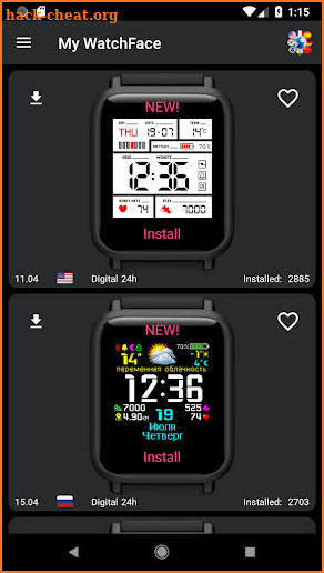 My WatchFace for Amazfit Bip screenshot