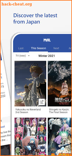 MyAnimeList - Track your anime: anytime, anywhere screenshot