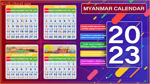 Myanmar Calendar 2023 screenshot