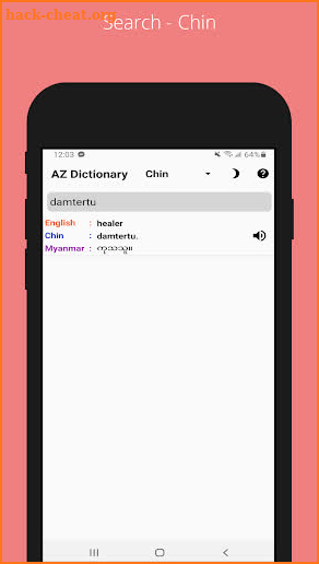 Myanmar - Chin - English A Z Dictionary screenshot