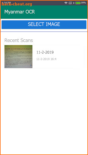 Myanmar OCR screenshot