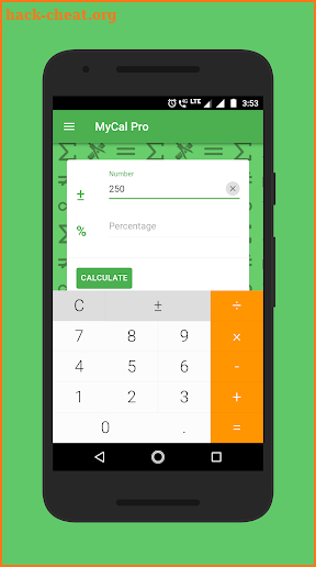 MyCal Pro - Percentage & General Calculator screenshot