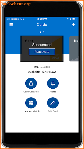 MyCard  CADDY™ First Financial Bank screenshot