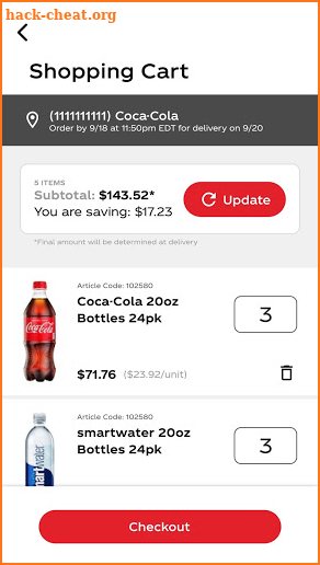 myCoke screenshot