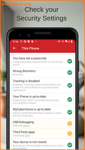 MyCyberHome - Mobile Security & Privacy Protection screenshot