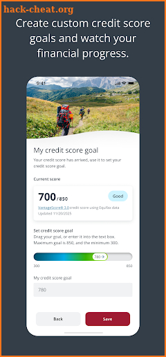 myEquifax screenshot