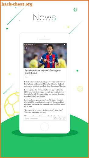 Myfootball-football live,news,stats screenshot