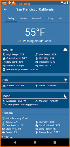 MyForecast - Powered by CustomWeather, Inc. screenshot