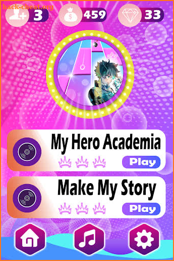 MyHero Academia Piano Tiles screenshot