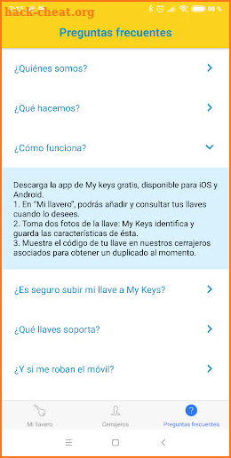 Mykeys screenshot