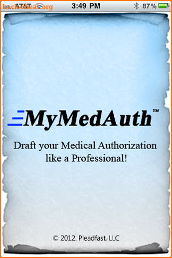 MyMedAuth - HIPAA Medical Form screenshot