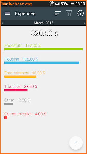 MyMoney. Expense Manager screenshot