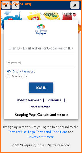 MyPepsiCo screenshot