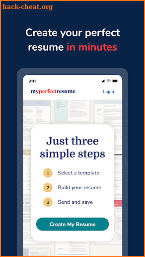 MyPerfectResume Builder screenshot