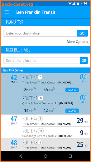 MyRide: Ben Franklin Transit screenshot