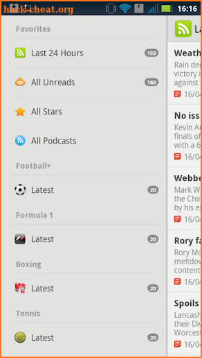 MySports (former SkySports ) screenshot