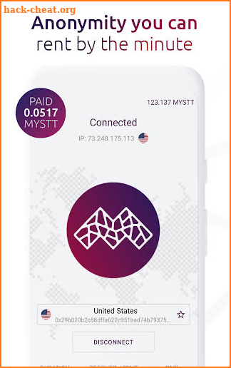 MysteriumVPN: decentralized VPN screenshot