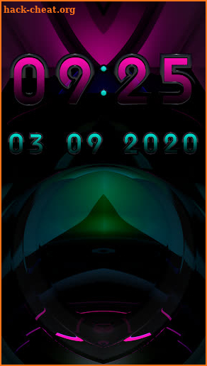 MYSTIC Digital Clock Widget screenshot