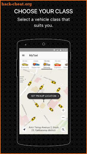 MyTaxi screenshot