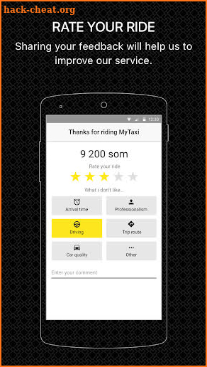 MyTaxi screenshot