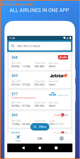 Mytriv - fare compare, cheap flights and hotels screenshot