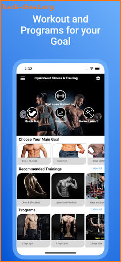 myWorkout - Fitness & Training screenshot