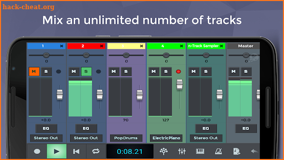 n-Track Studio Music DAW screenshot