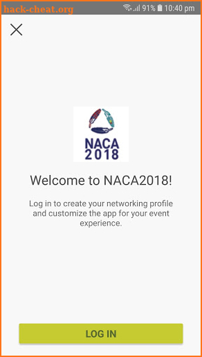 NACA Event App screenshot