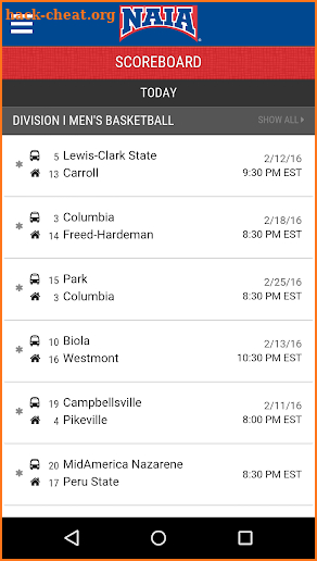 NAIA Sports screenshot