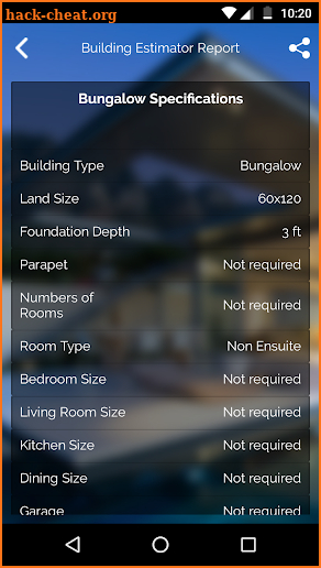 Naija Building Estimator screenshot