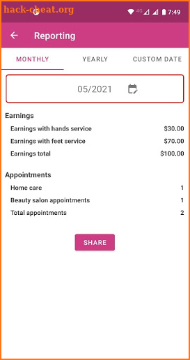 Nail Tech Appointment App screenshot