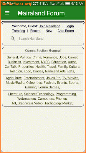 Nairaland screenshot