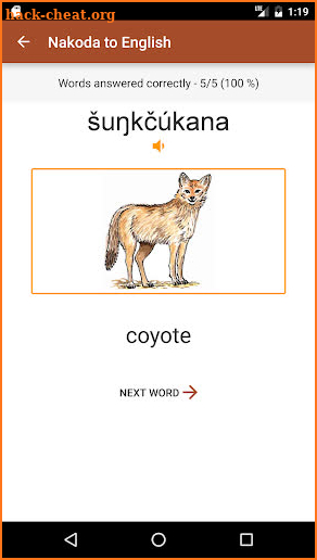 Nakoda Vocab Builder screenshot