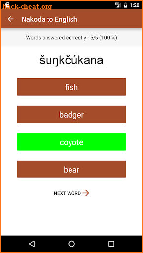 Nakoda Vocab Builder screenshot